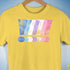 Bigender Pride Grunge Exclamation Points Premium Unisex T-Shirt - Yellow